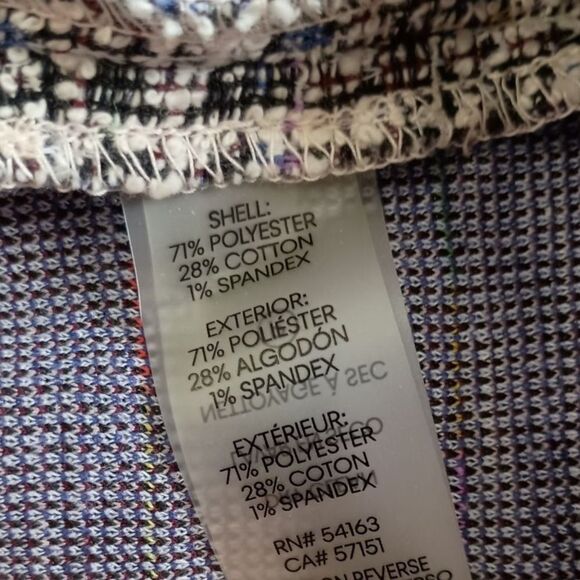 Calvin Klein Tweed Dress 10 Sheath Short Sleeve Stretch Office Vixen Corpcore - Picture 9 of 16